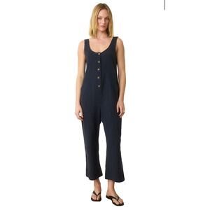 Marine Layer Sydney Beach Jumpsui in Indigo Hemp Blend - XS